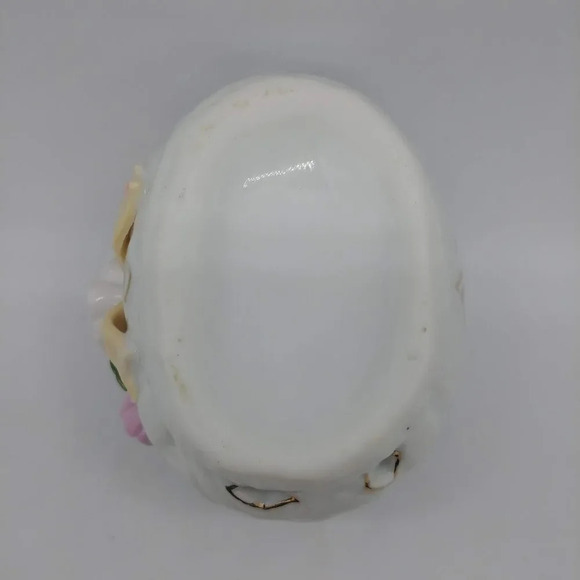 Small Bowl Ceramic Flowers and Cutouts - Picture 7 of 7